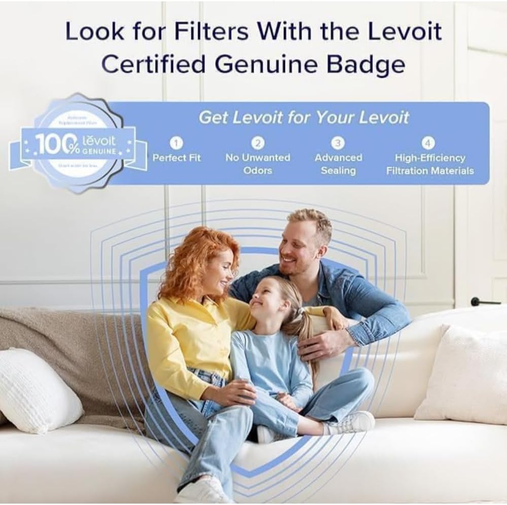 Levoit LV-H132 Series Replacement Filter | 3-Stage HEPA Filtration