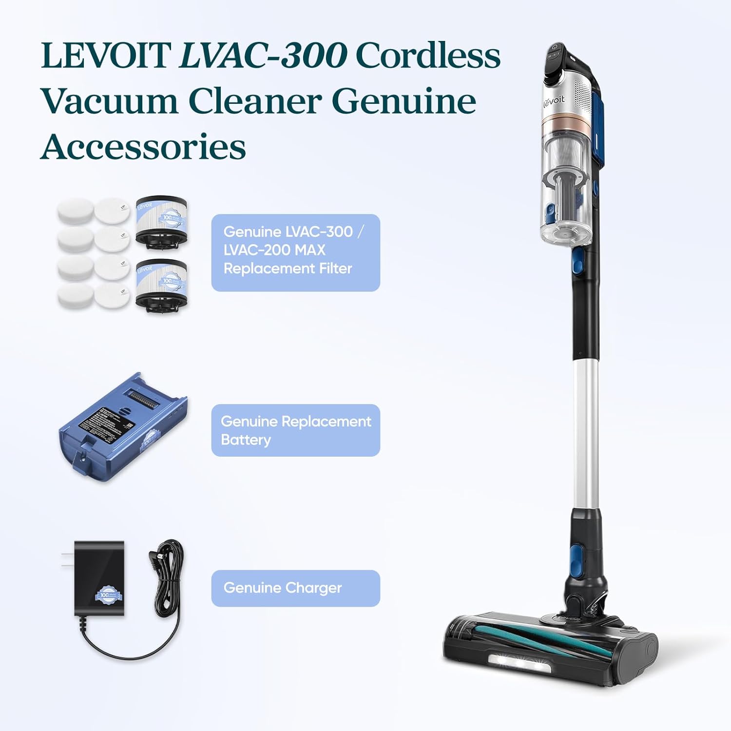 Levoit LVAC-300 Cordless Vacuum Official Charger