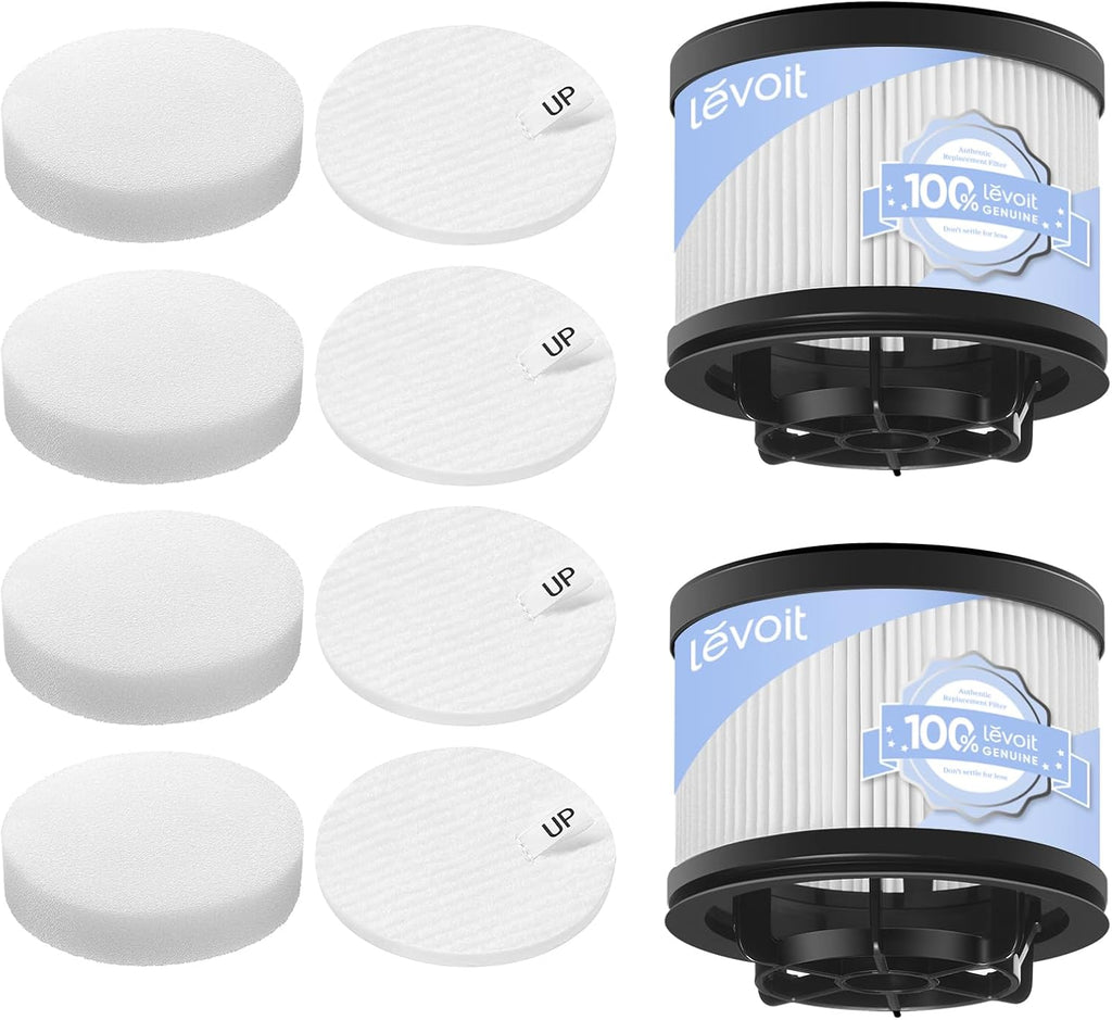 Levoit LVAC-300 & LVAC-200 MAX Replacement Filter Set (4+2 Pack)