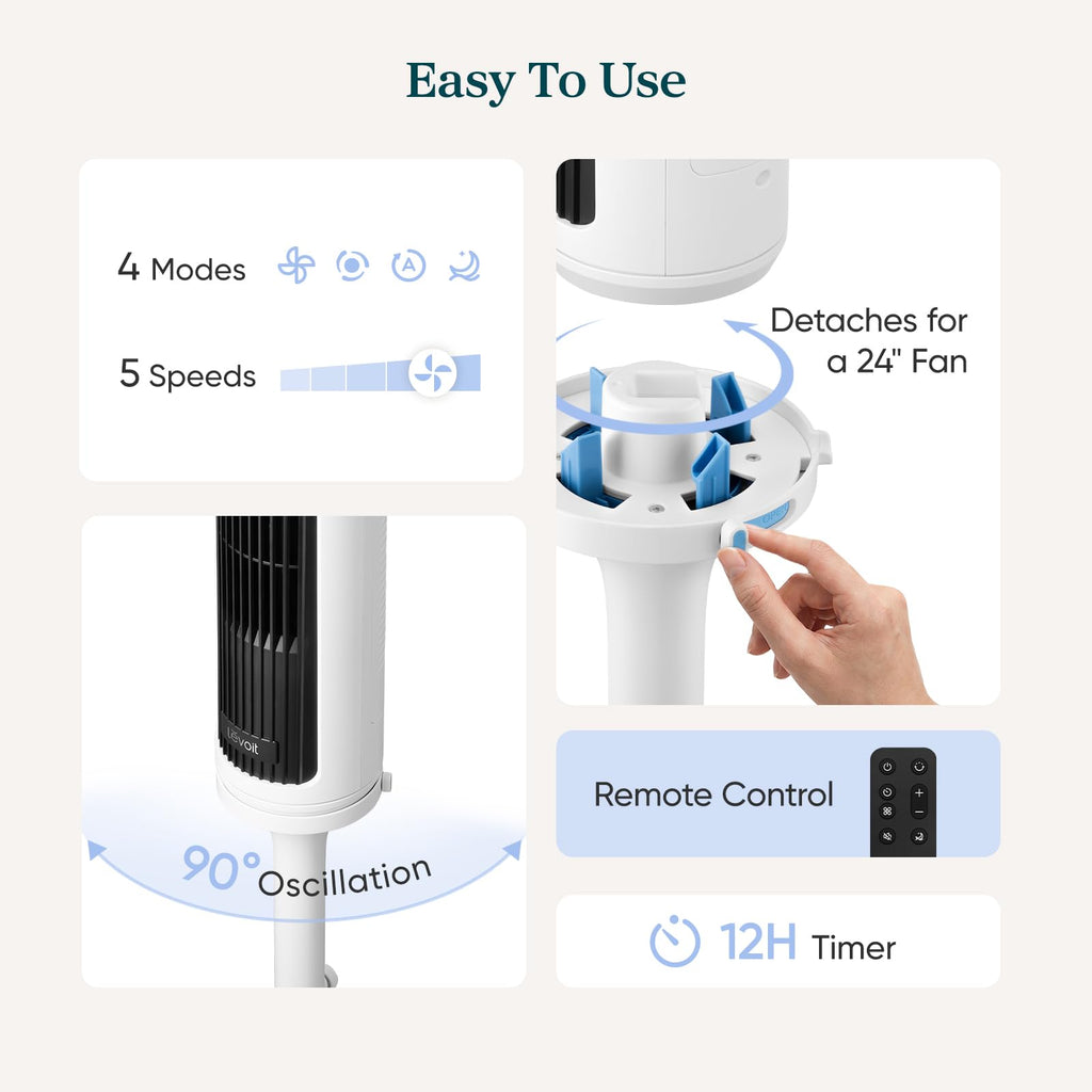 Levoit Windi Lift Smart Standing Fan